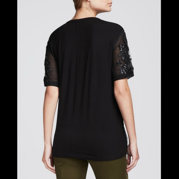 NWT Nanette‎ Lepore [SZ Medium ] Constellation Embellished Top in Black - Picture 3 of 12